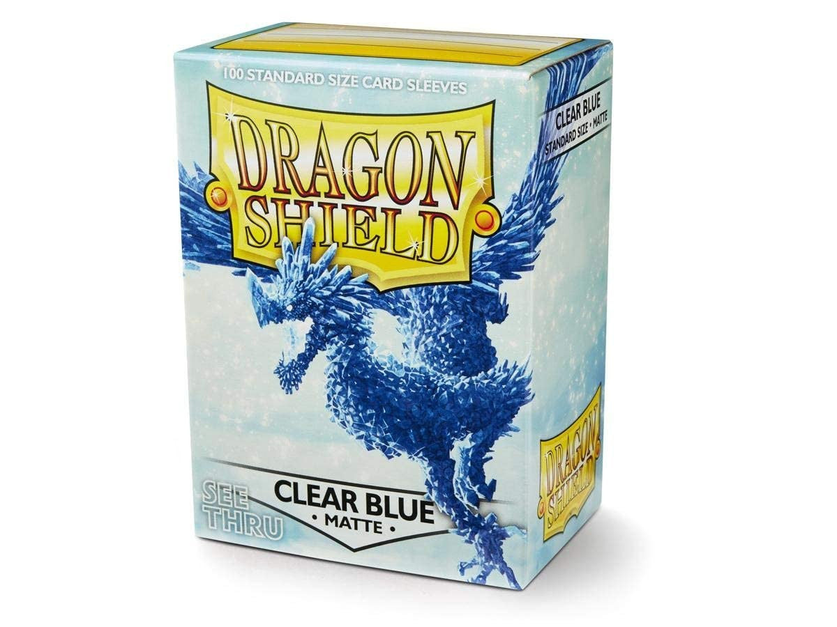 Dragon Shield Sleeves Standard Matte Clear Blue 100 Ct ATMDSH11033