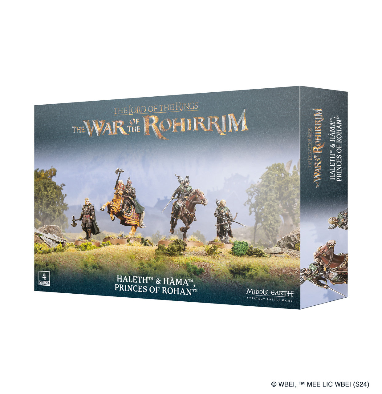 Games Workshop Lord Of The Rings Middle Earth Strategy Battle Game Haleth And Hama Princes Of Rohan Plastic Box 30-89
