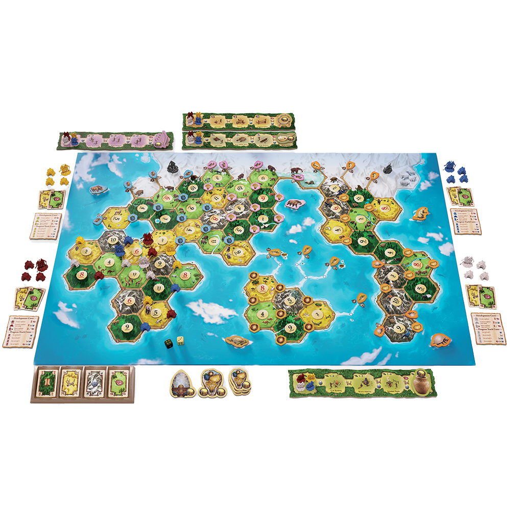 Catan Dawn of Humankind Board Game Base Game for Adults and Family for Ages 12+ for 3 to 4 Players Average Playtime 90 Minutes CN3206