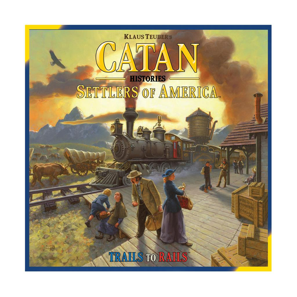 Catan Settlers of America Board Game Base Game for Adults and Family for Ages 12+ for 3 to 4 Players Average Playtime 120 Minutes CN3203