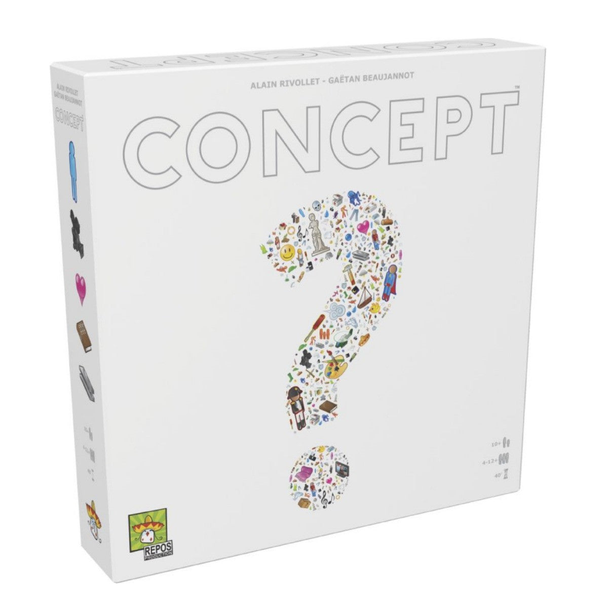 Asmodee Concept Party Game Award-Winning Board Game Adults and Kids Ages 10+ for 4-12 Players Average Playtime 40 Minutes ASM-CONC01