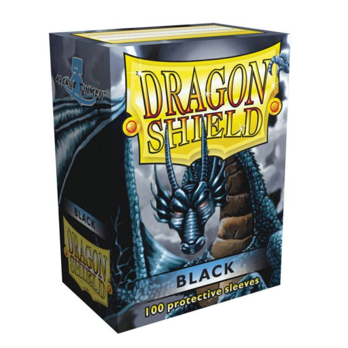 Dragon Shield Sleeves Standard Classic Black 100 Ct 5 Packs ATM10002K2