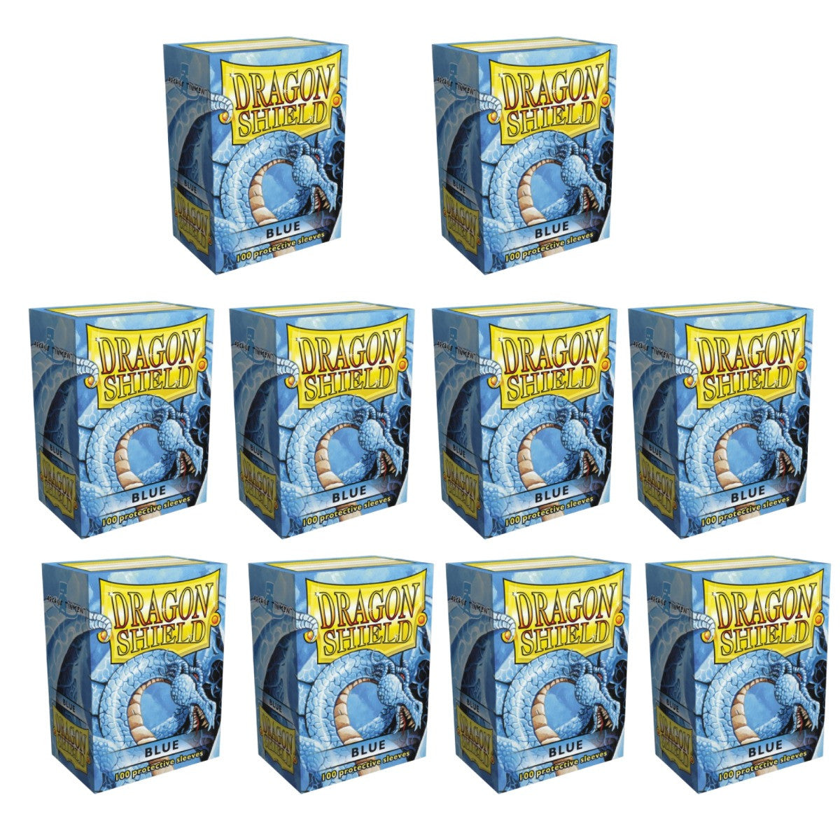 Dragon Shield Sleeves Standard Classic Blue 100 Ct 10 Packs ATM10003K1