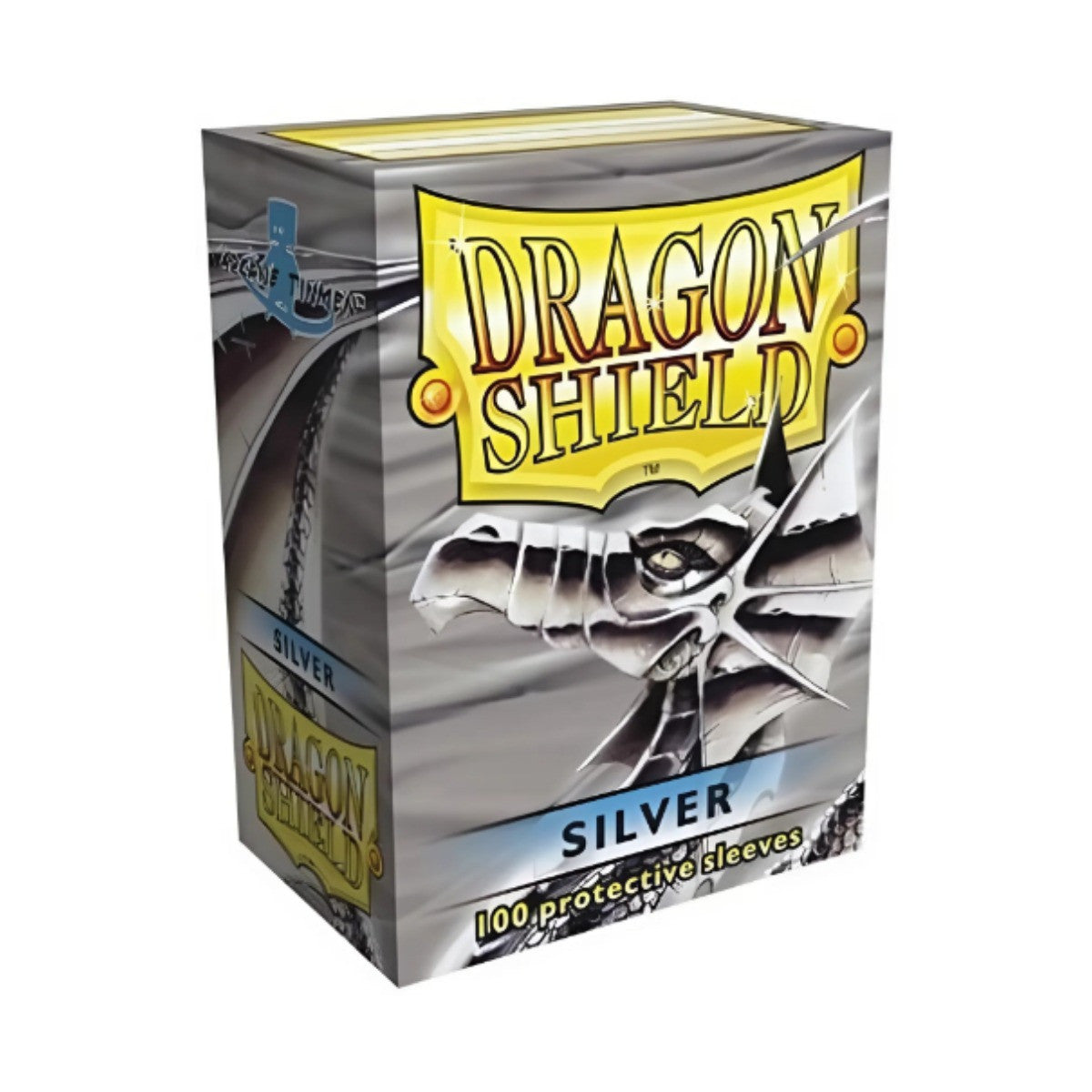 Dragon Shield Sleeves Standard Size Size Card Classic Silver 100 Ct 5 Packs ATM10008K2