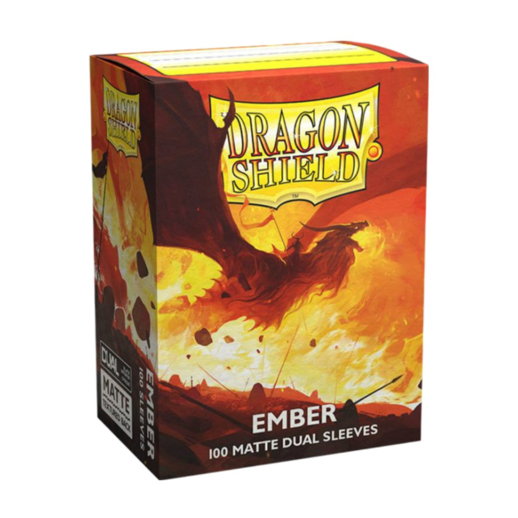 Dragon Shield Sleeves Standard Size Dual Matte Ember Alaric Revolution Kindler 100 Ct 10 Pack ATM15054K1