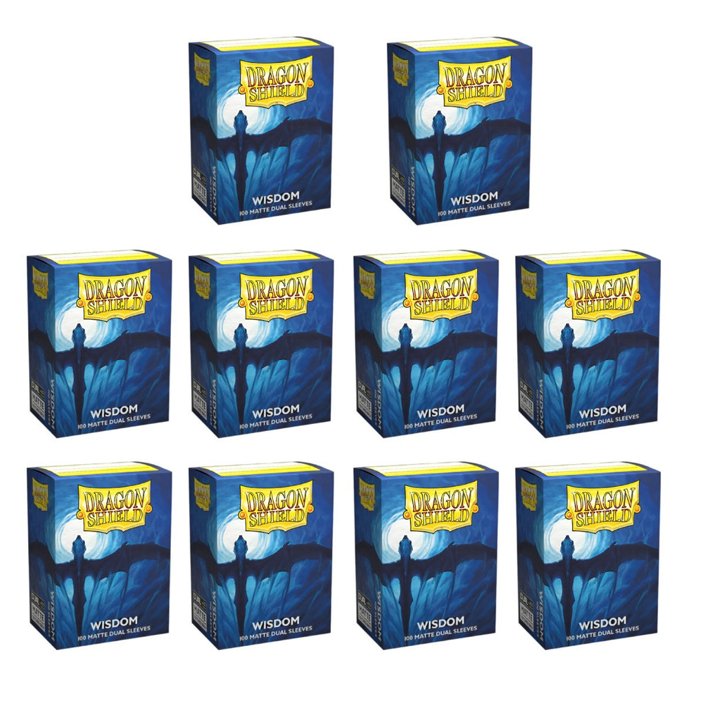 Dragon Shield Sleeves Standard Dual Matte Wisdom 100 Ct 10 Packs ATM15057K1