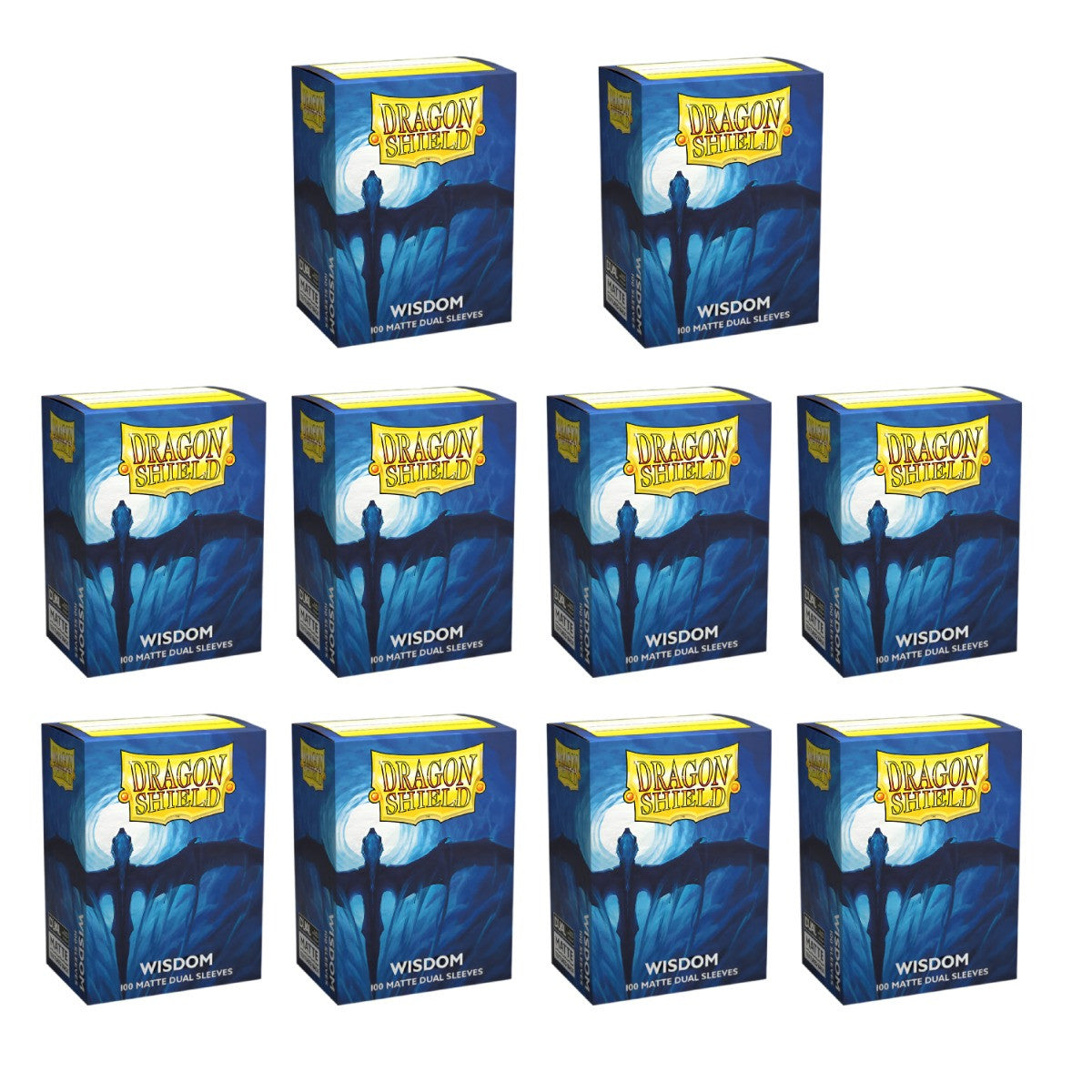 Dragon Shield Sleeves Standard Dual Matte Wisdom 100 Ct 10 Packs ATM15057K1