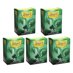 Dragon Shield Sleeves Standard Size Dual Matte Might 100 Ct 5 Packs ATM15058K2