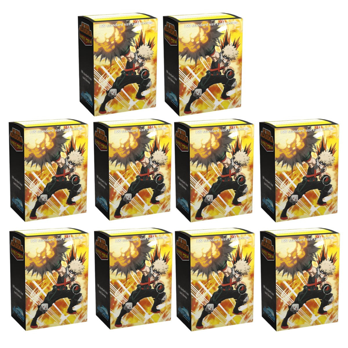 Dragon Shield Sleeves Standard Matte Mha Bakugo Explode Art Limited Edition 100 Ct 10 Packs ATM16036K1
