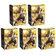 Dragon Shield Sleeves Standard Matte Mha Bakugo Explode Art Limited Edition 100 Ct 5 Packs ATM16036K2