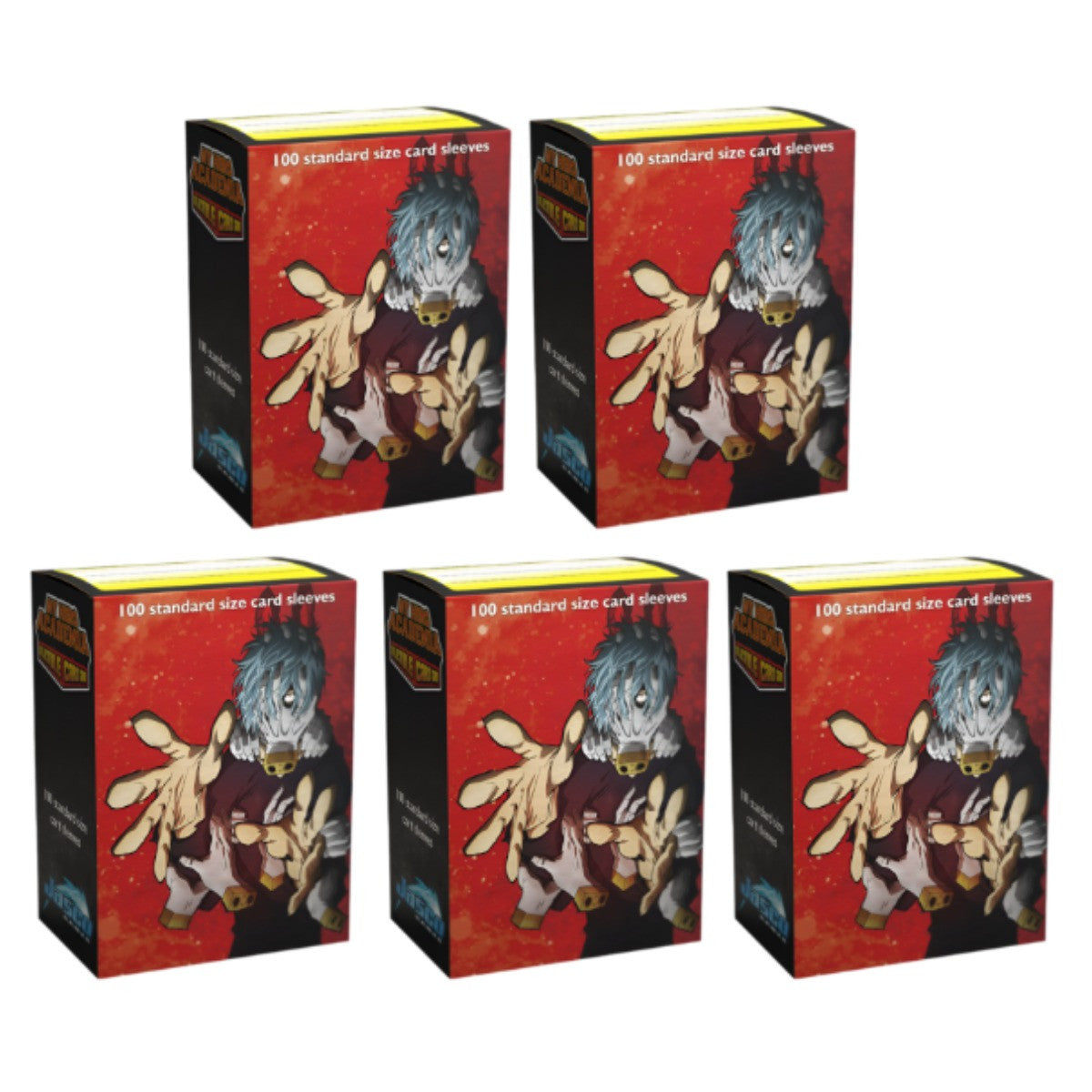 Dragon Shield Sleeves Standard Size Matte MHA Shigaraki Art Limited Edition 100 Ct 5 Packs ATM16037K2