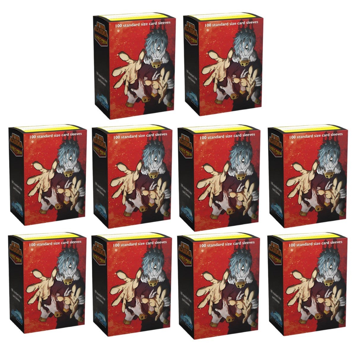 Dragon Shield Sleeves Standard Matte Mha Shigaraki Art Limited Edition 100 Ct 10 Packs ATM16037K1