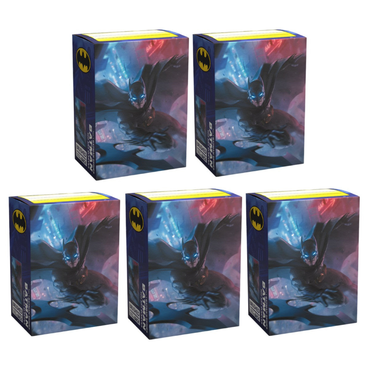 Dragon Shield Sleeves Standard Size Brushed Batman No 1 Batman Art Limited Edition 100 Ct 5 Packs ATM16066K2