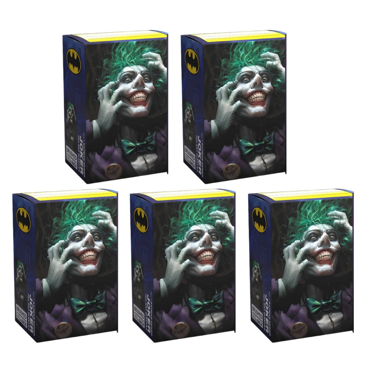Dragon Shield Sleeves Standard Size Brushed Art The Joker Protective 100 Ct 5 Packs ATM16067K2