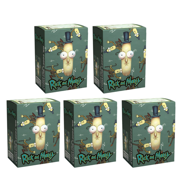 Dragon Shield Sleeves Standard Size Brushed Rick & Morty Mr Poopy Butthole 100 Ct 5 Packs ATM16075K2