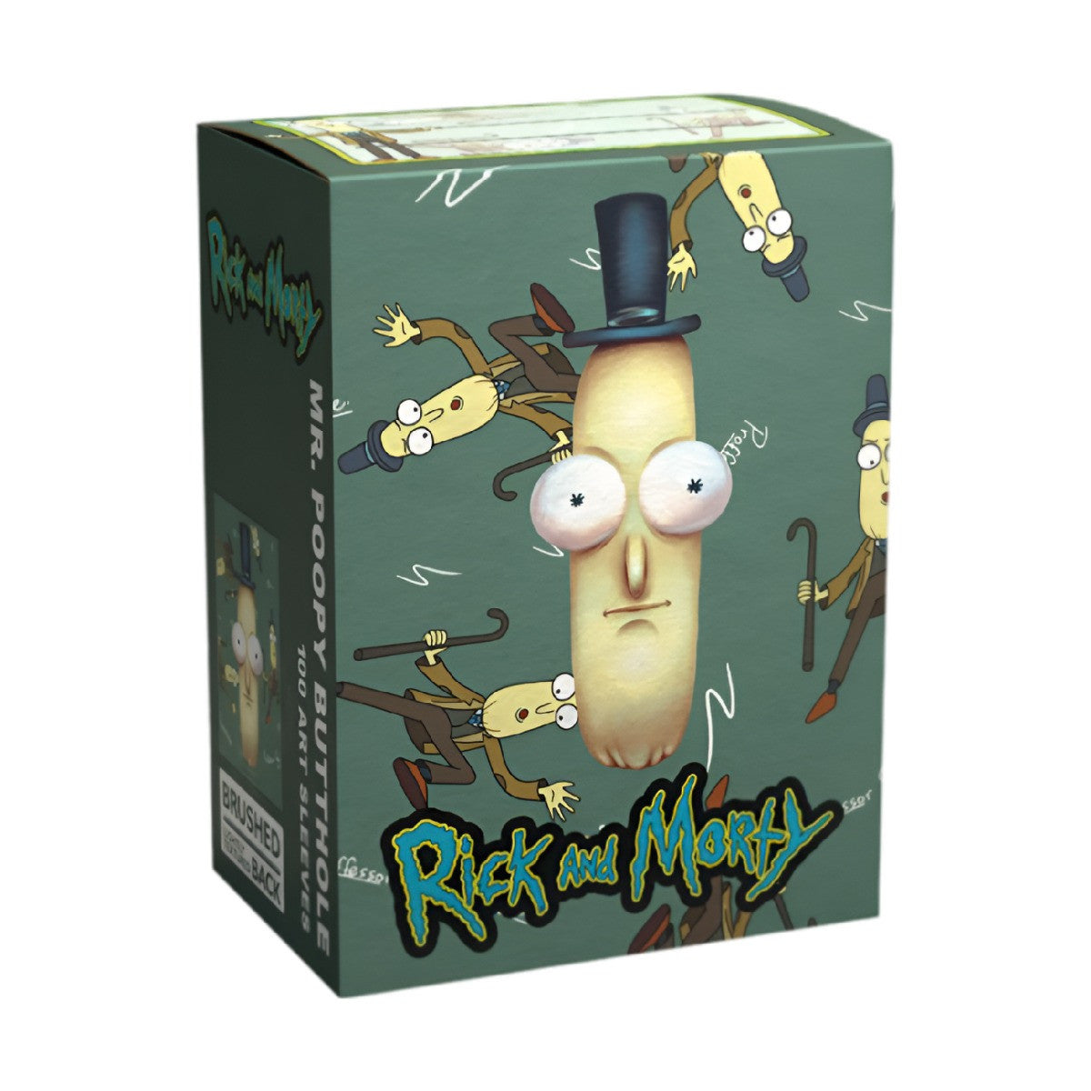 Dragon Shield Sleeves Standard Size Brushed Rick & Morty Mr Poopy Butthole 100 Ct 5 Packs ATM16075K2