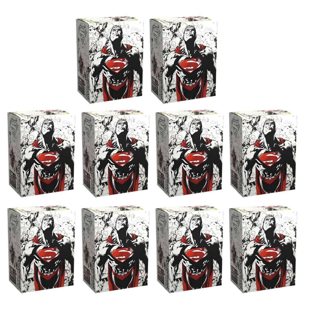 Dragon Shield Sleeves Standard Size Dual Matte Superman Core Red/White 100 Ct 10 Packs ATM16076K1