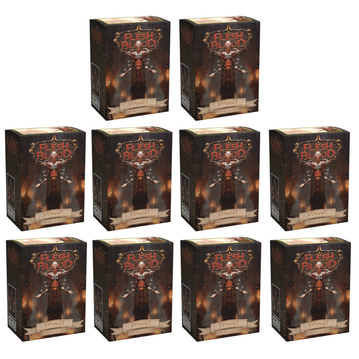 Dragon Shield Sleeves Standard Matte Flesh & Blood Vynnset Art Limited Edition 100 Ct 10 Packs ATM16092K1