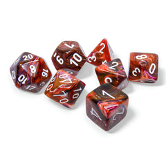 Chessex 7-Die Set Festive Symphony/White-CHX27543