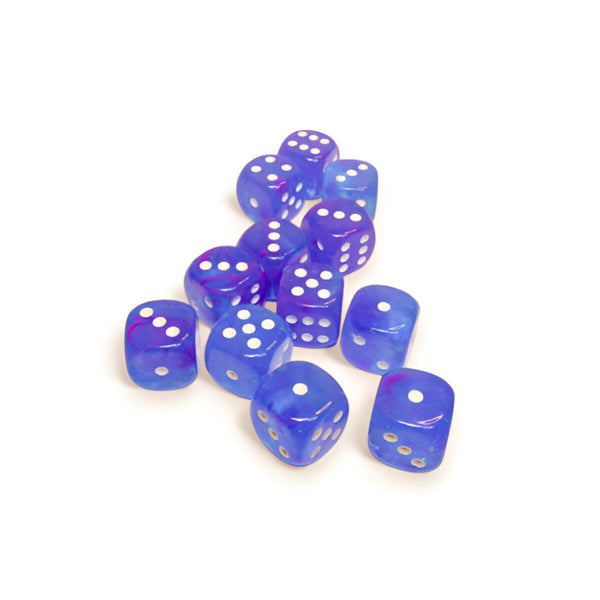 Chessex 16mm 12d6 Nebula Luminary Aura/White-CHX27767