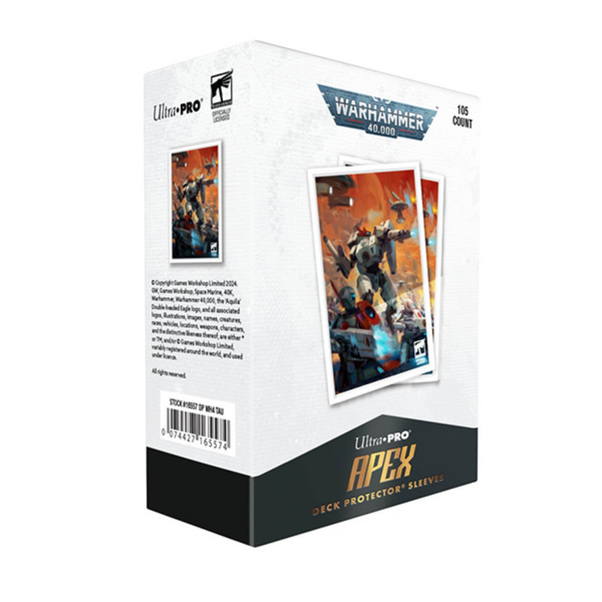 Ultra Pro Warhammer 40K T'au Empire Codex Aligned 105ct Apex Deck Protector sleeves UPR16557