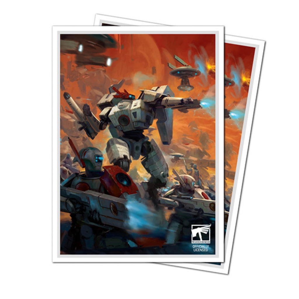 Ultra Pro Warhammer 40K T'au Empire Codex Aligned 105ct Apex Deck Protector sleeves UPR16557