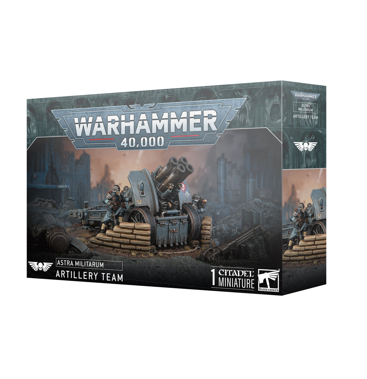 Games Workshop Warhammer 40K Astra Militarum Krieg Artillery Team Plastic Box 47-78