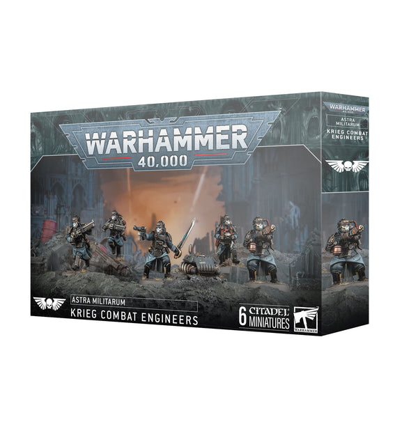 Games Workshop Warhammer 40K Astra Militarum Krieg Combat Engineers Plastic Box 47-76