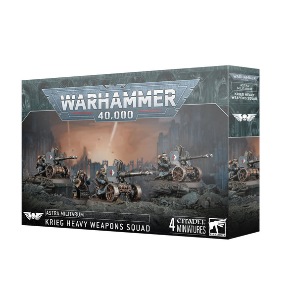 Games Workshop Warhammer 40K Astra Militarum Krieg Heavy Weapons Squad Plastic Box 47-73