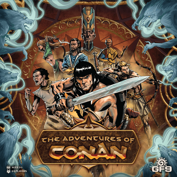 Gale Force Nine The Adventures of Conan Base Game Epic Fantasy Board Game for Adults and Family Strategic Adventure Gameplay GF9CON01