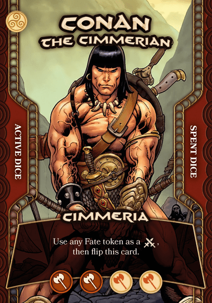 Gale Force Nine The Adventures of Conan Base Game Epic Fantasy Board Game for Adults and Family Strategic Adventure Gameplay GF9CON01