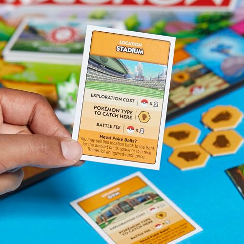 Hasbro Monopoly Pokemon Theme-based Board Game for Adults and Family for 2 to 6 Players Average Playtime 120 Minutes HSBG0716