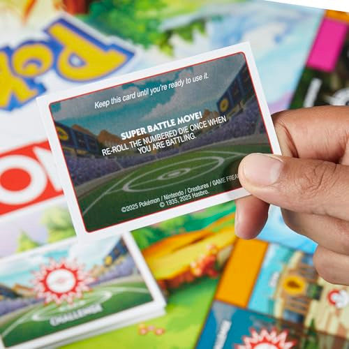 Hasbro Monopoly Pokemon Theme-based Board Game for Adults and Family for 2 to 6 Players Average Playtime 120 Minutes HSBG0716