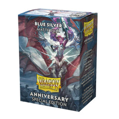 Dragon Shield Sleeves Standard Dual Matte Blue/Silver Special Edition 100 Ct ATMDSH15064