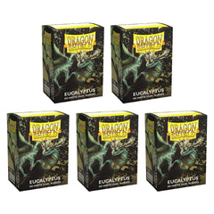 Dragon Shield Sleeves Standard Dual Matte Eucalyptus Lehel 100 Ct 5 Packs ATM15049K2