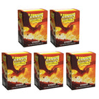 Dragon Shield Sleeves Standard Size Dual Matte Ember Alaric Revolution Kindler 100 Ct 5 Pack ATM15054K2