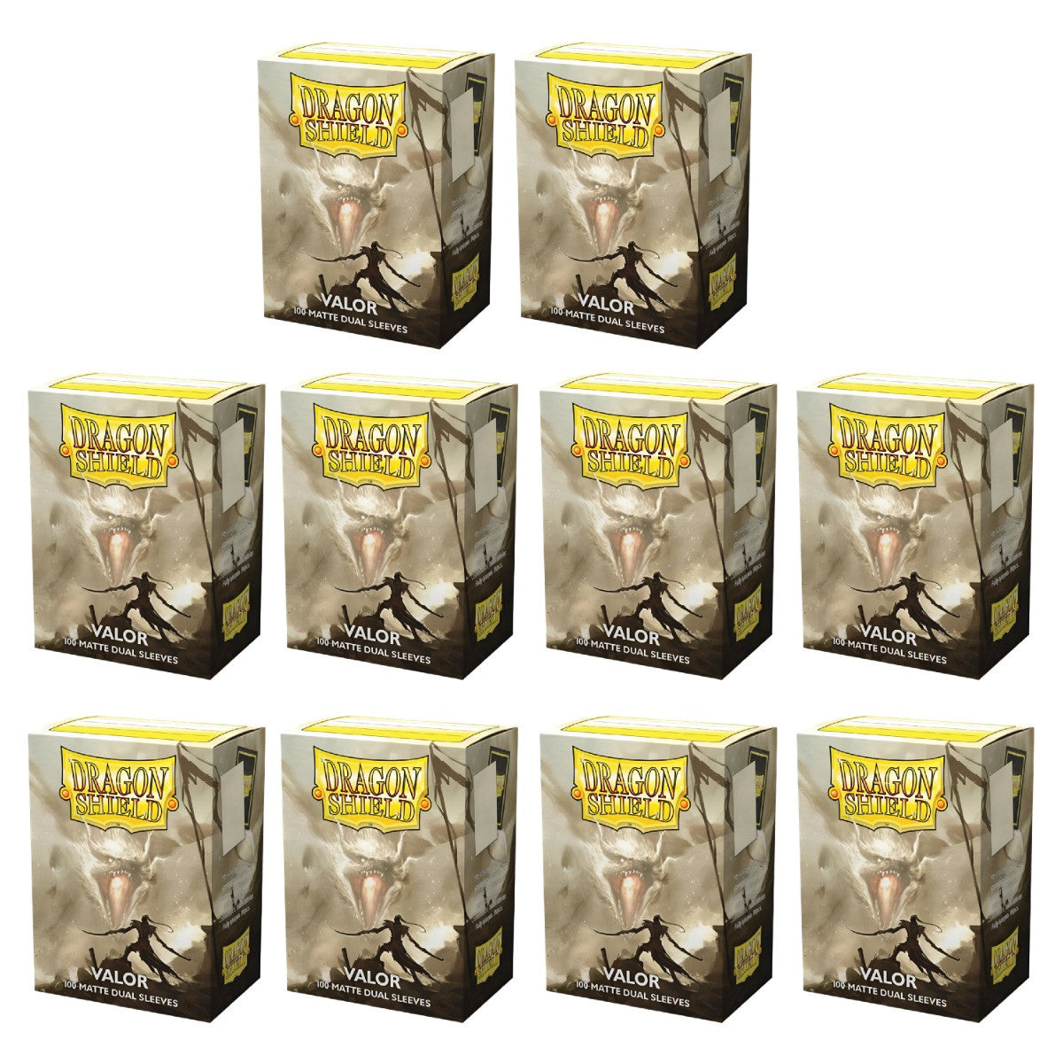 Dragon Shield Sleeves Standard Size Dual Matte Valor 100 Ct 10 Packs ATM15059K1