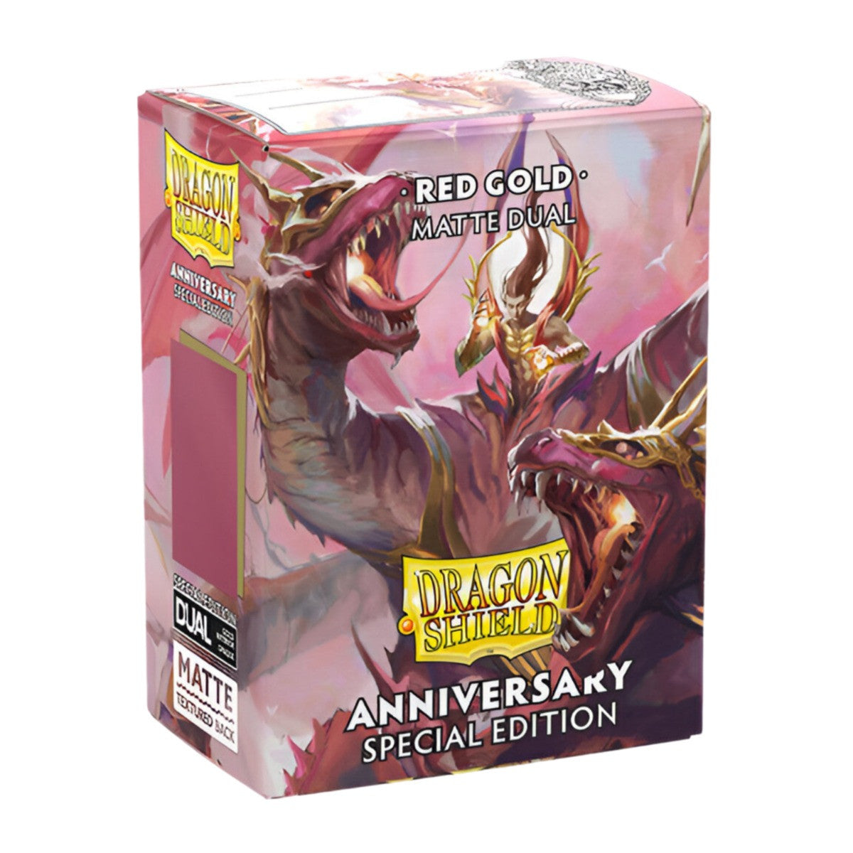 Dragon Shield Sleeves Standard Dual Matte Red/Gold Special Edition 100 Ct 5 Packs ATM15065K1
