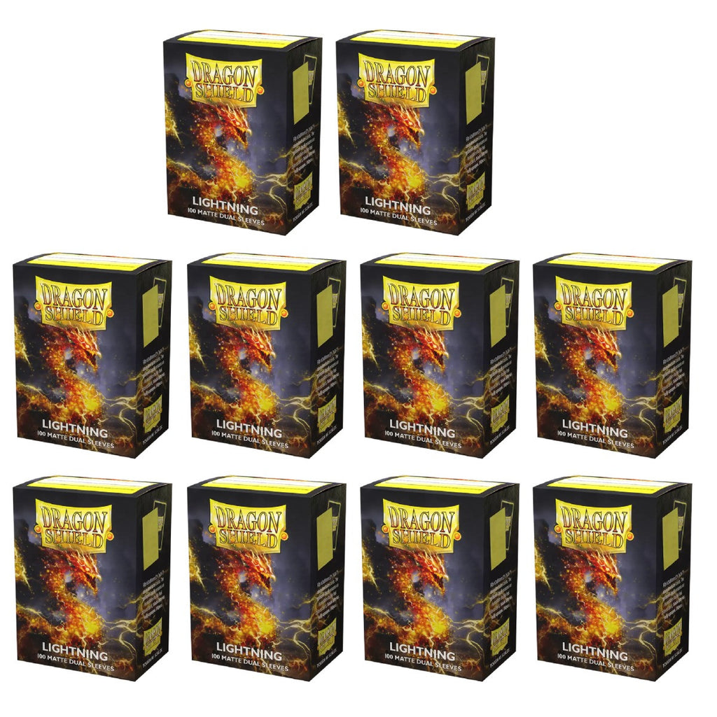 Dragon Shield Sleeves Standard Dual Matte Lightning Ailia 100 Ct 10 Packs ATMDSH15047K1