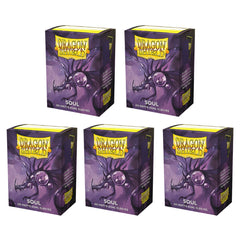 Dragon Shield Sleeves Standard Dual Matte Purple/Soul 100 Ct 5 Packs ATMDSH15062K2