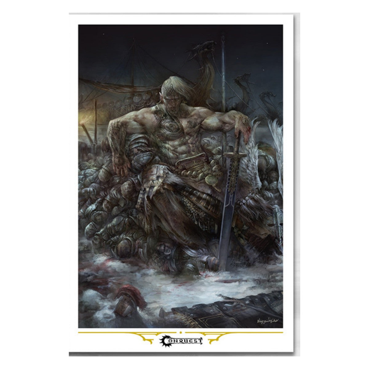 Para Bellum Games Conquest Iconic Art Print The Nords Svarthgalm PBW1063