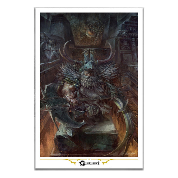 Para Bellum Games Conquest Iconic Art Print The Dweghom Raegh Theurodhin PBW1064