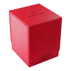 Gamegenic Squire Plus 100+ Xl Convertible Deck Box Holds 100 Double Sleeved Cards Premium Commander Card Case Detachable Slide Card Case Armorfyber Surface Red Color - GGS20215ML