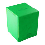 Gamegenic Squire Plus 100+ Xl Convertible Deck Box Holds 100 Double Sleeved Cards Premium Commander Card Case Detachable Slide Card Case Armorfyber Surface Green Color - GGS20216ML