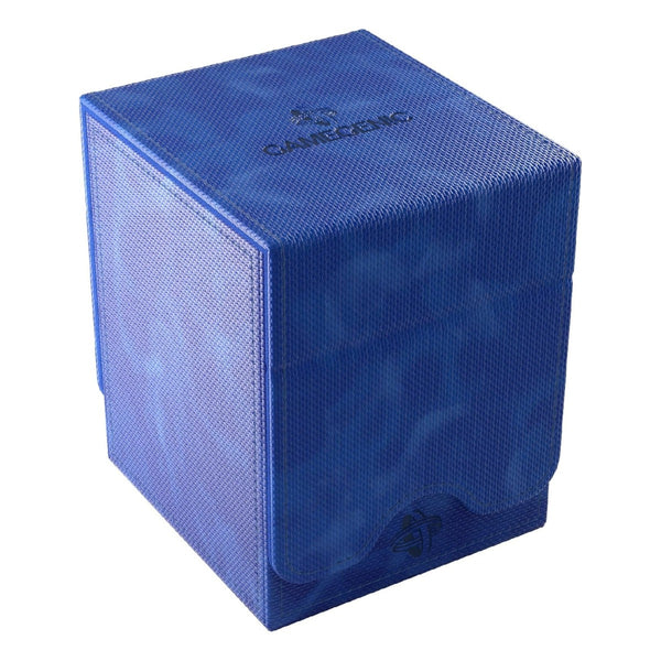 Gamegenic Squire Plus 100+ Xl Convertible Deck Box Holds 100 Double Sleeved Cards Premium Commander Card Case Detachable Slide Card Case Armorfyber Surface Blue Color - GGS20214ML