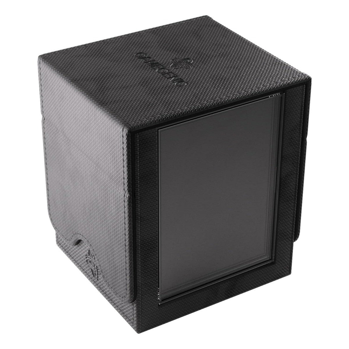 Gamegenic Squire Plus 100+ Xl Convertible Deck Box Holds 100 Double Sleeved Cards Premium Commander Card Case Detachable Slide Card Case Armorfyber Surface Black Color - GGS20213ML