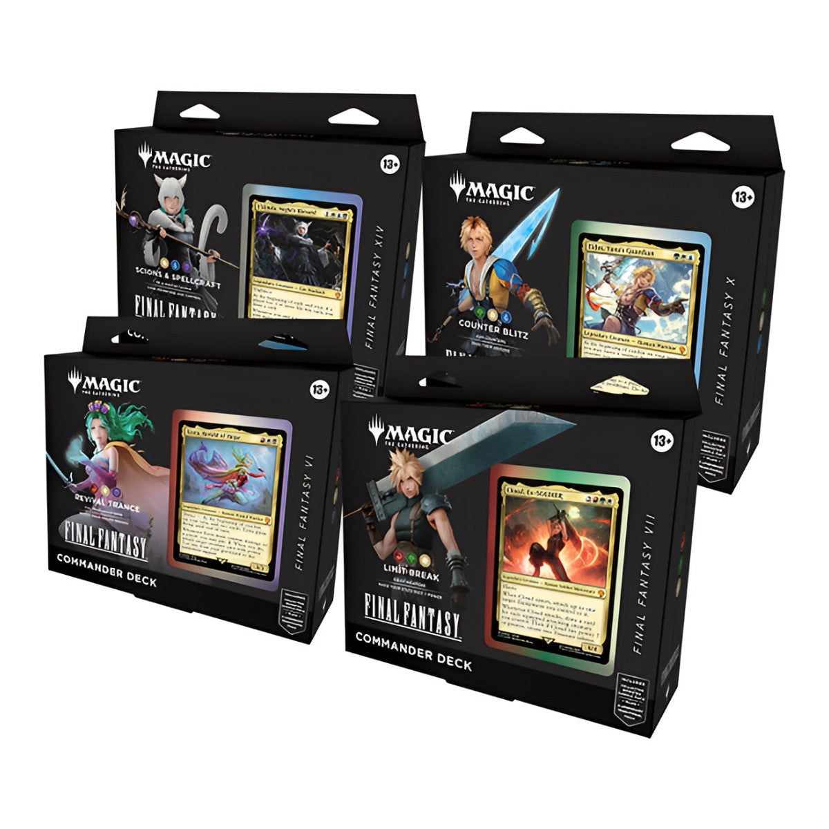 Magic The Gathering CCG Universes Beyond Final Fantasy Commander Deck Carton 4 MTG-FinalFantasy-CDC