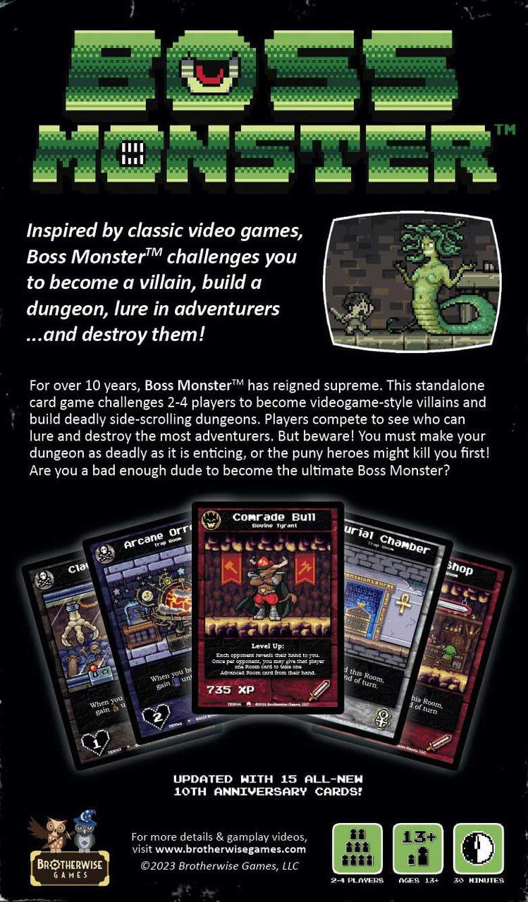 Boss Monster 10th Anniversary Edition by Brotherwise Games, Strategy Board Game BGM504