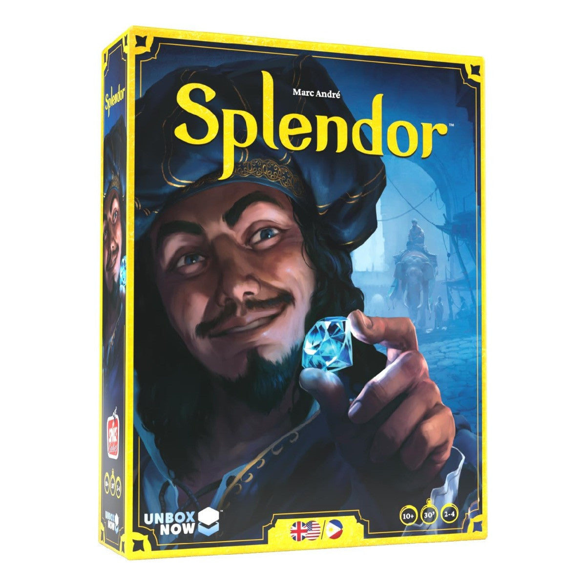 Asmodee Splendor Board Game Base Game Family Board Game Board Game for Adults and Family Strategy Game Ages 10+ 2 to 4 players Average Playtime 30 minutes Made by Space Cowboys ASM-SPL01