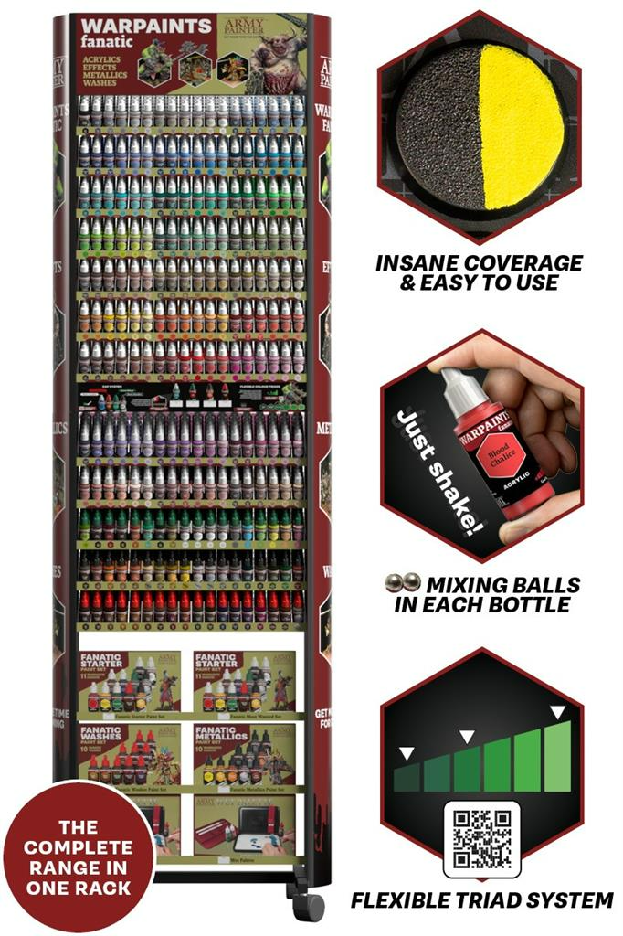 The Army Painter Rack Warpaints Fanatic Rack- Full (+Freight) - TAPWP3000